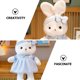 thumbnail image 4 of KAKOWELY Conejito de peluche, divertido juguete de peluche para niños y niñas., 4 of 4