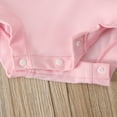 thumbnail image 6 of Penkiiy Newborn Infant Baby Long Sleeve Solid Hoodie Romper Bodysuit Tops+Pants SetNewborn Easter Outfit Girl for 9-12 Months Kids Pink on Sale, 6 of 8