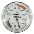 thumbnail image 5 of COOPHYA 1Set Simple Sauna Thermometer Silver 4X3.9X1Inch and Humidity Measurement for Sauna Equipment, 5 of 8
