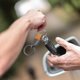 thumbnail image 2 of Leather Keychain Strap Men And Women Car Key Chain With Key Fob Metal Key Chains Clip Leather Car Keychain Car Interior, 2 of 5