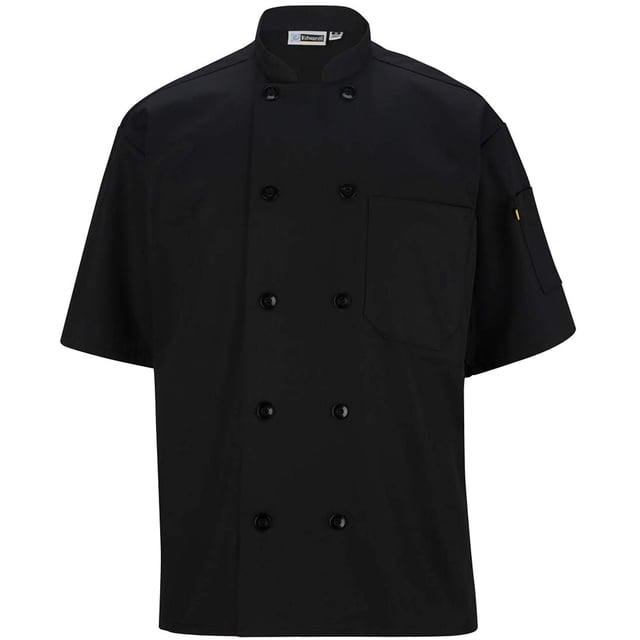 Edwards Veste de Chef à Manches Courtes à 10 Boutons