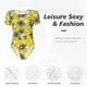 thumbnail image 4 of Balery Honeybee Body de cuello redondo de manga corta para mujer Tops de manga corta Tops básicos-Medium, 4 of 7