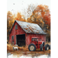 thumbnail image 1 of Qisvanset 12x16 Inch With Frame 2D Flat Wall Art Farm Cow Goat Tractor Watercolor Farmhouse Wall Decor, 1 of 8