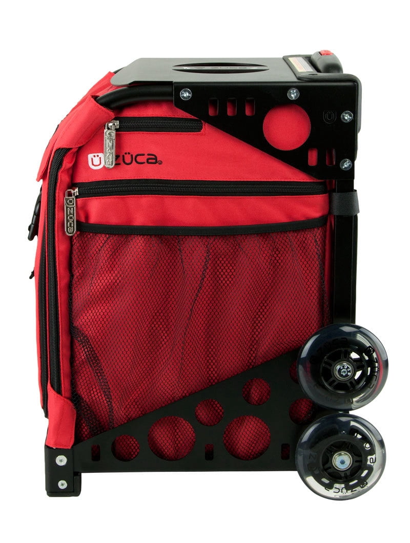 Zuca 18" Sport Bag - Chili with 2 Small Utility Pouch (Black Frame)