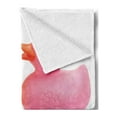 thumbnail image 2 of Rubber Duck Soft Flannel Fleece Throw Blanket, Rubber Duck Couple in Love Romantic First Love Childhood Kids Theme, Cozy Plush for Indoor and Outdoor Use, 50" x 60", Yellow Pink White, by Ambesonne, 2 of 5