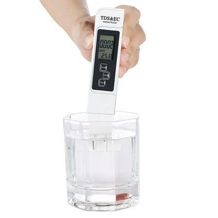 Water Quality Test, Accurate and Reliable, TDS Meter, EC Meter & Temperature Meter 3 in 1, 0-9990ppm, Ideal Water Test Meter for Hydroponics, Ro System, Pool, Aquarium, Spa and Water
