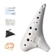 thumbnail image 3 of Ocarina de 12 agujeros, instrumento musical compacto para adultos, amantes de la música y principiantes. Blanco, 3 of 9