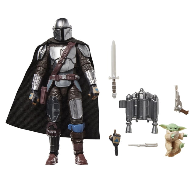Figura de acción STAR WARS Mandalorian y Grogu de 9,5 cm