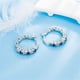 thumbnail image 4 of Fiudx Anillo de Diamantes Azules, Elegante Banda de Cristal Azul con Incrustaciones, Elegante Diseño de Acero Inoxidable, Perfecto para Reuniones o Fiestas En Casa, Gran Regalo para La Familia, Acces, 4 of 6