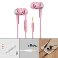 thumbnail image 3 of S12 Auriculares intrauditivos estéreo planos de 3,5 mm con micrófono Auriculares manos con graves Auriculares con cable para teléfonos Tableta Rosado, 3 of 8