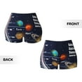 thumbnail image 5 of Vsdgher Solar System print Workout Shorts for Women Seamless Soft Smooth Gym Yoga Scrunch Active Exercise Fitness Shorts, 5 of 8