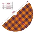 thumbnail image 3 of Yiaed Fall Buffalo Plaid Print Christmas Tree Skirt , Tree SkirtsTree Mat for Christmas Winter Holiday Indoor Decorations-48", 3 of 7