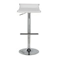 thumbnail image 4 of Mirage Ale Contemporary Adjustable Bar Stool In Chrome And White Mesh, 4 of 7