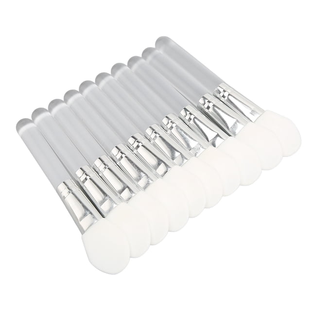 Beauty Applicator, Silicone Brush 10pcs Skin Friendly Transparency Handle For Home