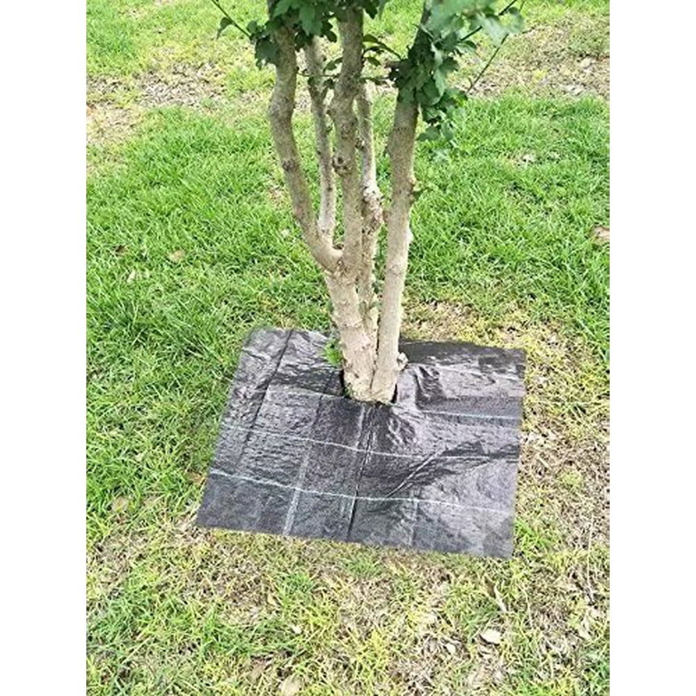 Agfabric EasyPlant Weed Block Mulch,Tree Mat,Weed Barrier Mat with 63