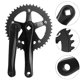 thumbnail image 3 of Bike Crankset 130BCD 44T 170MM Road Bicycle Crank Set Crank Arms Bottom Bracket Bicycle Part Chainri, 3 of 5