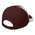 thumbnail image 3 of Yellow Rooster Men's Dry Zone Nylon Colorblock Male Cap Maroon/ White, 3 of 4