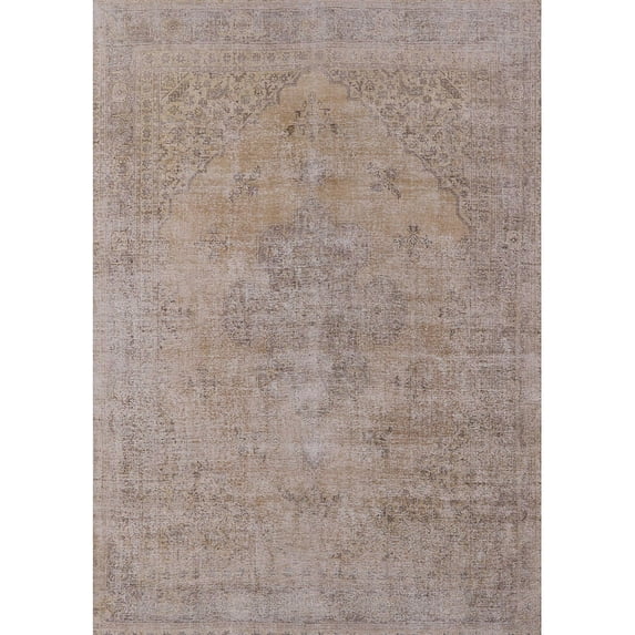 Ahgly Company Machine Washable Indoor Rectangle Industrial Modern Dark Almond Brown Area Rugs, 5' x 8'