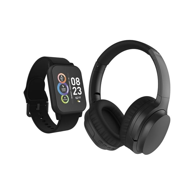 Prematuur Mail Atticus iTech Fusion 2 Unisex Black Smart Watch with Wireless Headphone  900348B-40-G02 - Walmart.com