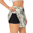 thumbnail image 3 of Running Shorts for Women, Bike Pattern round Workout Athletic Shorts with Pockets, Lounge Yoga Shorts Women, 3 of 7