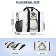 thumbnail image 3 of Large Hand-Held Storage Bag Kitchen Reusable Grocery Bags， Travel Tote Bags， Waterproof Tote，Laundry Bag，Beach Bag， Pool Bag Super Lovely Penguin, 3 of 8