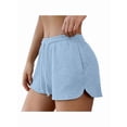 thumbnail image 2 of Sweat Shorts Women Comfy Workout Shorts Rise Lounge Mini Shorts with Drawstring and Pockets S, 2 of 9