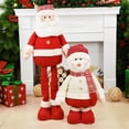 thumbnail image 5 of Muñeco de nieve de gran tamaño, muñeco de Papá Noel, decoración navideña para el hogar, juguetes retráctiles, regalo de Año Nuevo, adorno para festival de Navidad, 5 of 5