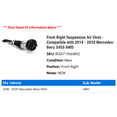 thumbnail image 2 of Front Right Suspension Air Strut - Compatible with 2018 - 2020 Mercedes-Benz S450 AWD 2019, 2 of 2