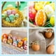 thumbnail image 5 of 12 Huevos de Madera, Huevos de Pascua Falsos Pintados, Huevos de Madera Falsos Sin Pintar para Manualidades, Decoración de Pascua, Marrón, 5 of 5