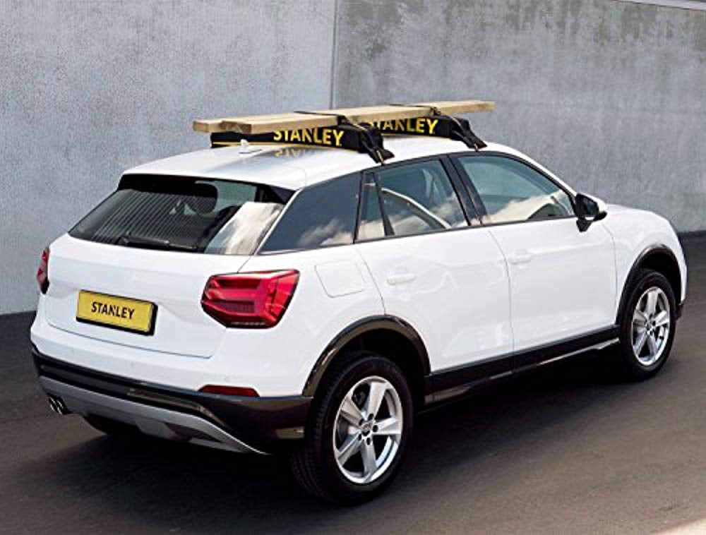 Includes 2 Heavy Duty Tie Down Straps Stanley Universal Car Roof Rack Pad /& Luggage Carrier System Anti Vibration Great for Transporting Kayak SUP Surfboard Lumber /& Other Long Items