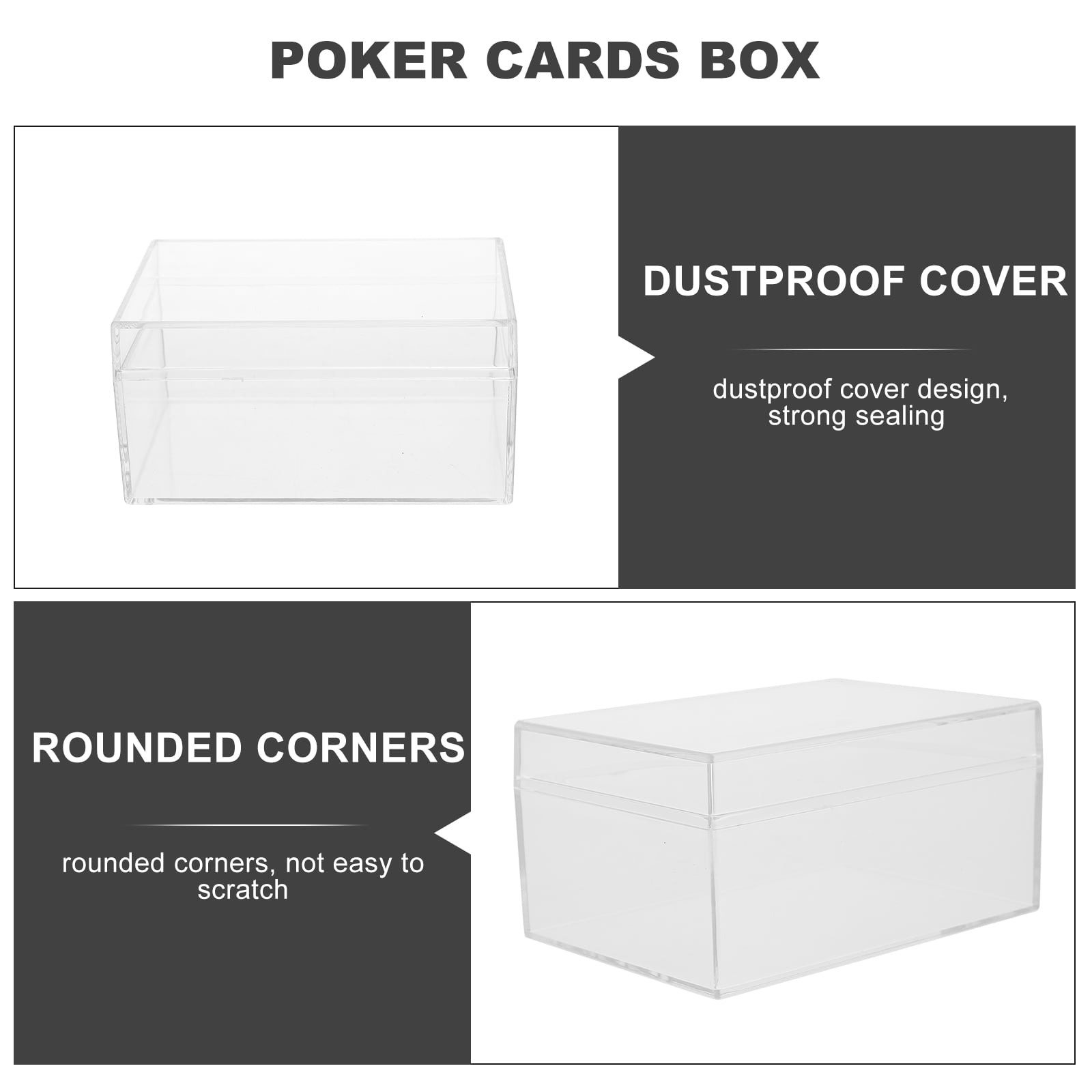 5 Étuis Transparents Pour Jetons De Poker – Boîtes Empilables Avec Couvercle Sécurisé, Idéal Pour Jeux, Soirées & Rangements Maison