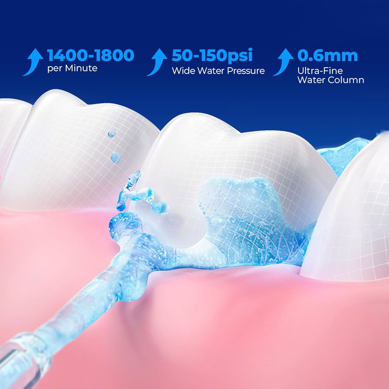 Bezvoi Cordless Water Flosser With LED Display photo 2