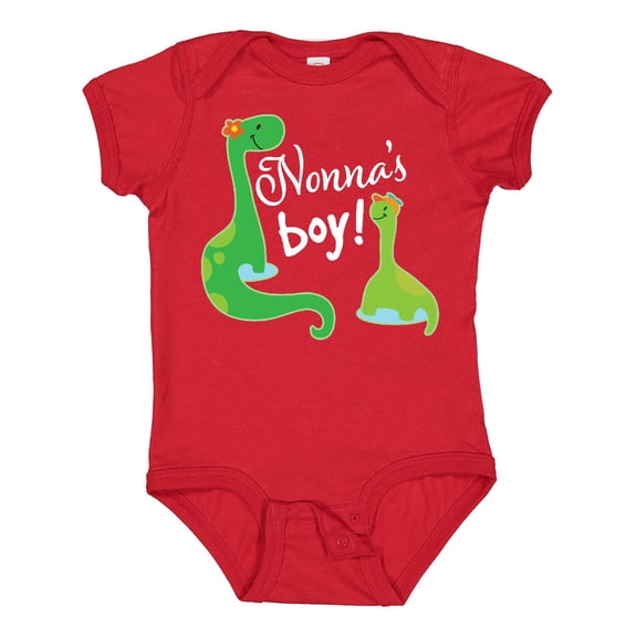 Inktastic Nonnas Boy Grandson Dinosaur Boys Baby Bodysuit
