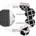 thumbnail image 6 of Modern Black Geometric Waterproof Fabric Shower Curtain,Abstract Art Morocco Aesthetic Waterproof Fabric Shower Curtain for Bathroom Curtains Bathtubs Shower Curtains with 12 Hooks Standard 60x72, 6 of 8