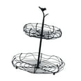 thumbnail image 4 of Soporte para cesta de frutas de varios niveles, frutero, versátil, de gran capacidad, con cuenco extraíble para mesa de comedor, ahorro de espacio, 2 niveles, 4 of 8