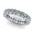 thumbnail image 1 of Natural 3.75Ct Princess Cut Diamond Gallery Women's Anniversary Wedding Eternity Band Ring Solid 950 Platinum G SI1, 1 of 3