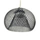 thumbnail image 2 of Pantalla de lámpara colgante de hierro, pantalla hueca para restaurantes, dormitorio, pasillo negro esférico Yuyangstore Pantalla tejida, 2 of 8