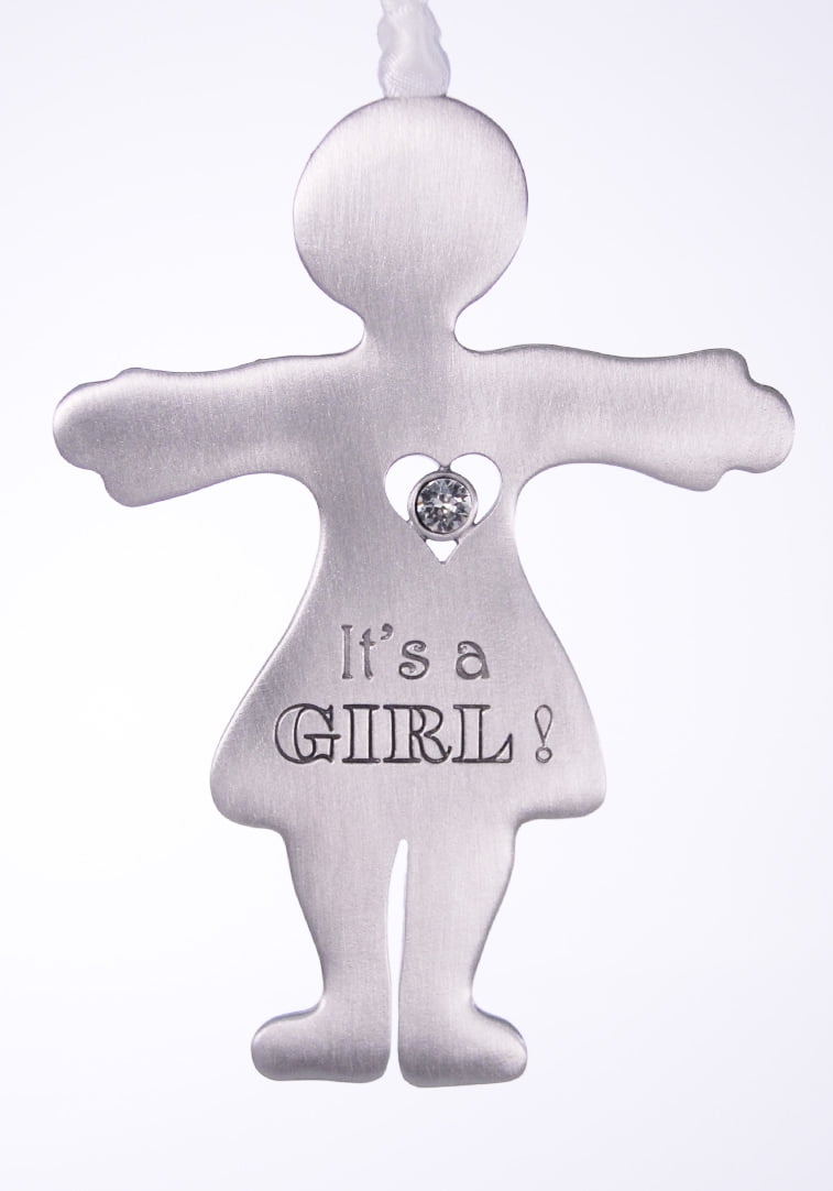 It's a Girl Gender Reveal Favor Ornament made in USA