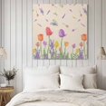 thumbnail image 4 of Tulips Floral Spring Wall Art Painting on Canvas, Lavender Flowers Colorful Canvas Art Home Prints Wall Art Framed Modern Artwork for Living Room Bedroom Wall Decor 20x20in, 4 of 9
