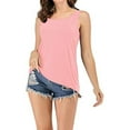 thumbnail image 4 of Débardeur Aguichant Sans Manches Dos Nu Noué pour Femmes (Rose, m), 4 of 5