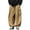 Khaki, variant on Men Cargo Pants, Oversized, Solid Color, Vintage Style, Corduroy, High Street Style, Straight, Wide Leg, Multi Pockets, Streetwear, Outdoor, Travel, Trousers