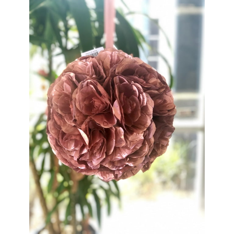 Flower Ornament - Dried Flowers & Pinecones Pomander Real Dry Kissing Ball  Thanksgiving Decor Christmas