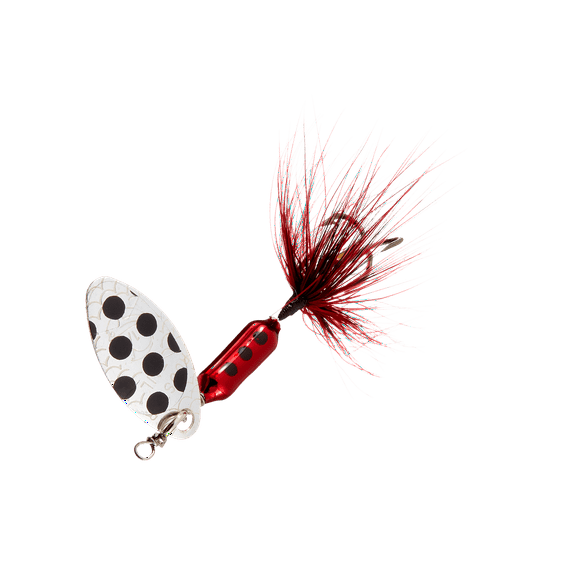 Yakima Bait Worden's Original Rooster Tail, Inline Spinnerbait Fishing Lure, Metallic Red Spot, 1/16 oz.