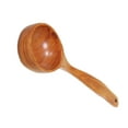 thumbnail image 5 of NICEXMAS Handmade Brown Wood Cooking Scoop Kitchen Utensil Soup Ladle with Hanging Hole for Easy Storage, 5 of 6