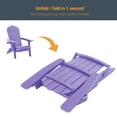 thumbnail image 7 of ACEGOSES Outdoor Folding Adirondack Chair Patio Plastic Fire Pit Chair for Outside, Deck and and Balcony,Purple, 7 of 7