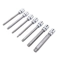thumbnail image 1 of Conjuntos de enchufes de bits de estrella, Unidad de 3/8 Pulgadas T25 A T60 110 mm de Zócalo de bits de Estrella extra Con Estuche de Almacenamiento para reparaciónico Automotriz, 1 of 7