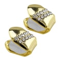 thumbnail image 2 of 2x 2x Parrillas de Dientes de Halloween de Una Sola Parrilla de Cristal Chapado en Oro de - Oro Fernando Tapa de dientes chapada en oro de 18 quilates., 2 of 8