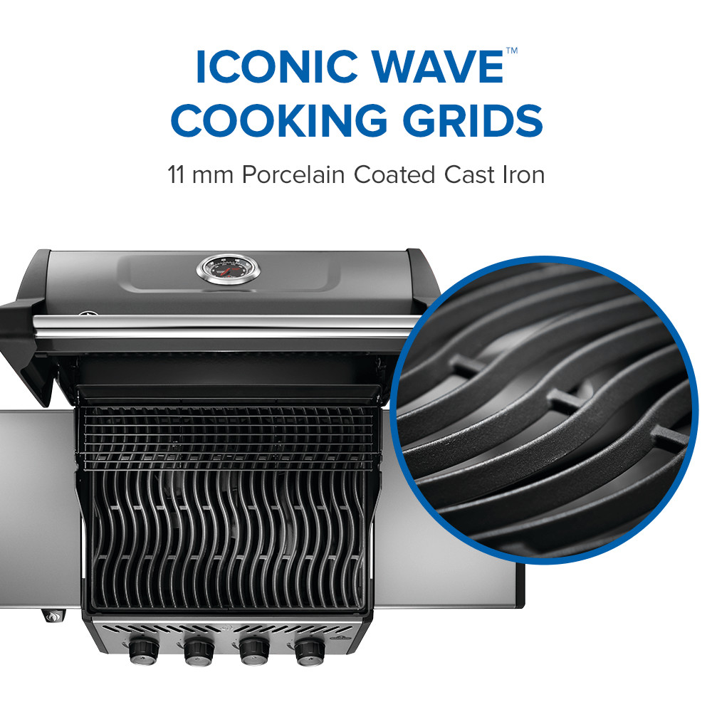 Napoleon Freestyle 425 4-Burner Propane Gas Grill in Graphite Grey