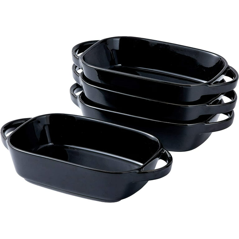Bruntmor 9 x5 Matte Black Baking Pans Set of 4  Ceramic Bakeware, 9x 5  (Set of 4) - Foods Co.