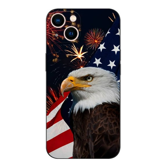 DMERBYL Case Compatible with iPhone 12 Pro Max (6.7 Inch),American Eagle Case for iPhone 12 Pro Max (6.7 Inch) for Boys Men,Pattern Design Anti-Scratch TPU Rubber Material Case for iPhone